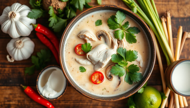 Tom kha gai – oppskrift, ingredienser og helsefordeler