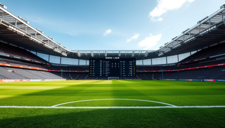 Norsk 1. divisjon-tabell 2026 – oppdatert stilling og resultater