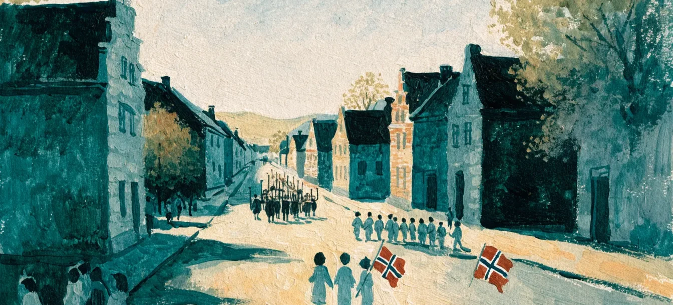 Illustrasjon: 17. mai i Trondheim