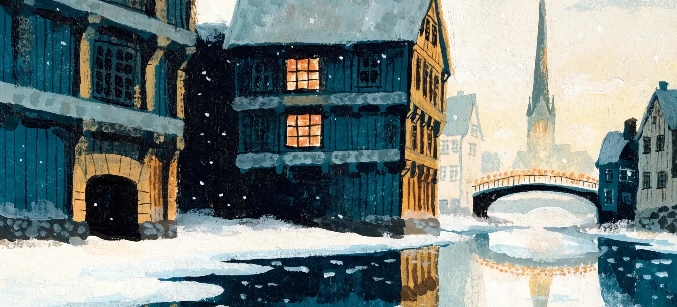 Illustrasjon: Jul i Trondheim