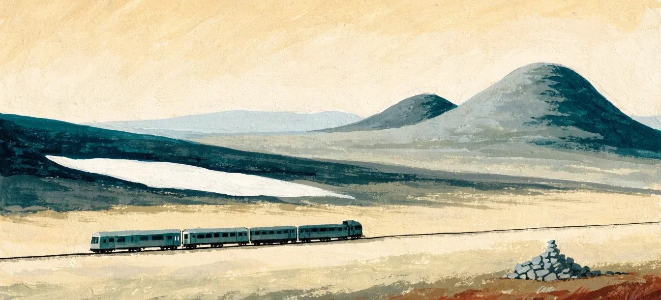 Illustrasjon: Tog Trondheim–Bodø